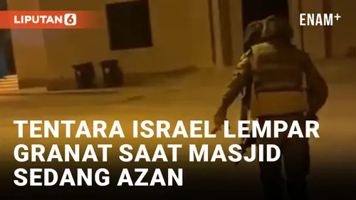 VIDEO: Sedang Kumandangkan Adzan, Masjid di Palestina Dilempar Granat oleh Tentara Israel