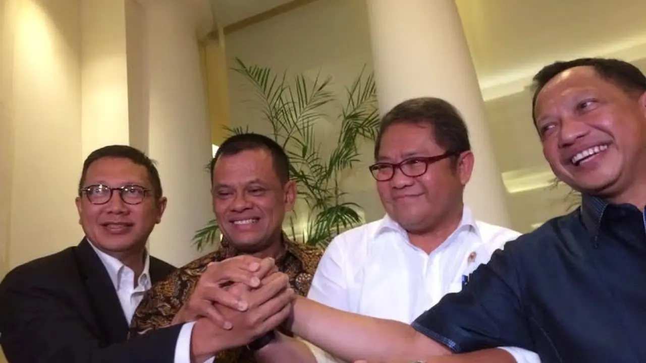 Kapolri, Panglima TNI, Menag, dan Menkominfo