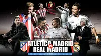 Atletico Madrid vs Real Madrid (Liputan6.com/Sangaji)