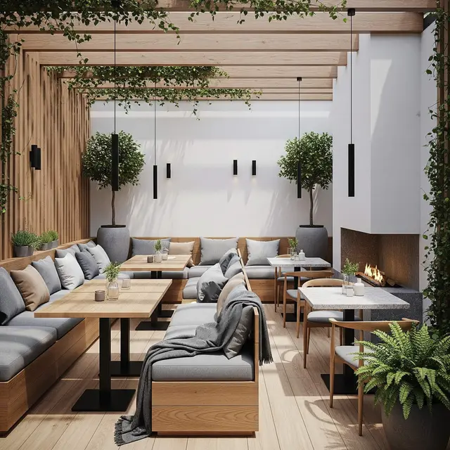 Model Teras Rumah Modern Cocok untuk Warung Kopi Kekinian
