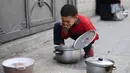 Sebelumnya, kantor media otoritas Jalur Gaza mengutuk keputusan Israel yang melarang masuknya bantuan kemanusiaan dan bahan bakar minyak. (Eyad BABA/AFP)