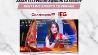 IEG Raih Dua Penghargaan dalam 26th Asian Television Awards. (ist)