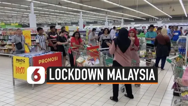 VIDEO: Malaysia Terapkan Lockdown, Warga Mulai Serbu Pasar
