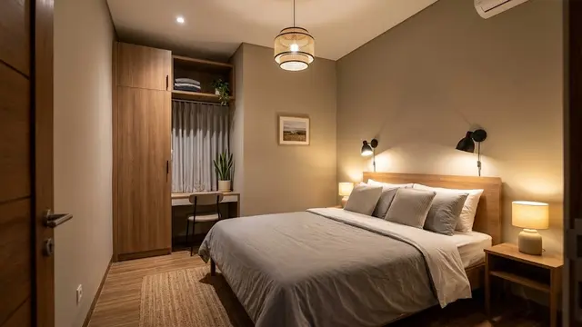 Pencahayaan Berlapis di Kamar