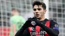Brahim Diaz (AC Milan) - Wonderkid yang dibeli Real Madrid dari Manchester City ini justru melempem saat berada Santiago Bernabeu. Kini pemain 21 tahun itu telah menemukan performa terbaiknya bersama AC Milan dan sukses membawa Rossoneri berada di papan atas klasemen Serie A. (Vincenzo Pinto/AFP)