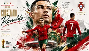 Cover Cristiano Ronaldo di Piala Dunia 2026. (Bola.com/AI Generated)