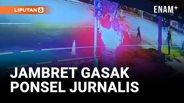 VIDEO: Rekaman Detik-Detik Jurnalis Jadi Korban Penjambretan di Halte Balai Kota Jakarta