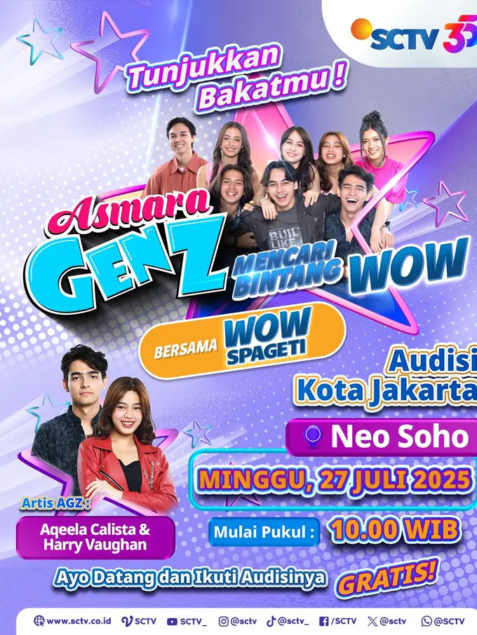 Asmara Gen Z Mencari Bintang WOW Bersama WOW Spageti Jakarta