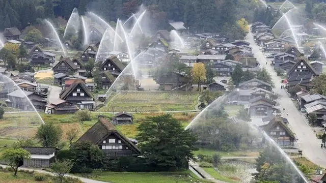 Diakui UNESCO, Ini Desa Shirakawa-go yang Punya Pemadam Api Terunik di Dunia