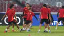 27 pemain timnas Jepang mengikuti sesi latihan resmi ini. (Liputan6.com/Angga Yuniar)