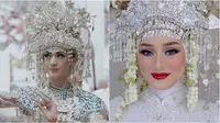 Seleb Ini Menikah Pakai Adat Palembang, Terbaru Dinda Hauw. (Sumber: Instagram/jokiphotography dan Instagram/rezaazrumakeup)