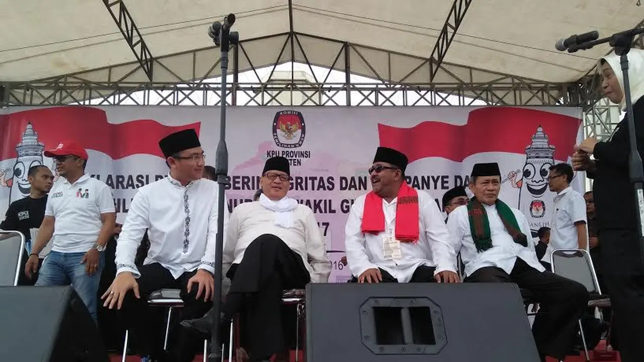 2 pasang cagub dan cawagub Pilkada Banten