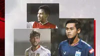 Osvaldo Haay, Stefano Lilipaly dan Septian David. (Bola.com/Dody Iryawan)