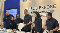 Paparan publik PT Kimia Farma Tbk (KAEF), Rabu (31/5/2023). (Foto: Liputan6.com/Elga N)