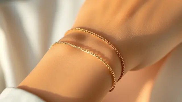 Gelang Double Layer Rose Gold