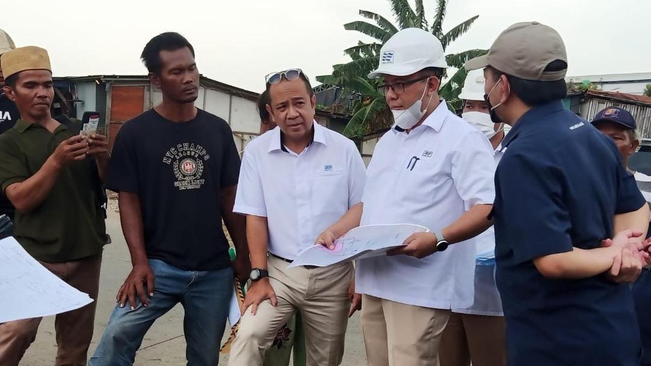 PAM JAYA siap tingkatkan pelayanan di Marunda Kepu dengan melakukan konfigurasi jaringan dan pembuatan bak serta pompa transfer untuk meningkatkan tekanan air