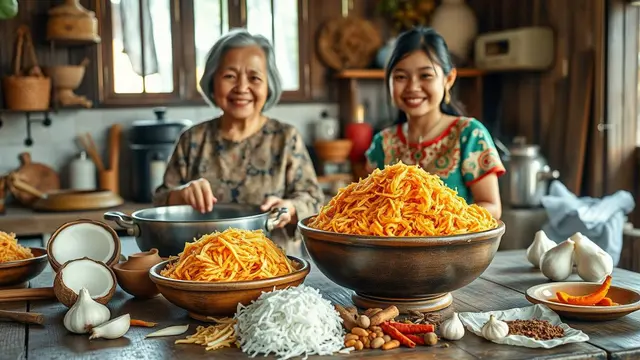 cara membuat serundeng