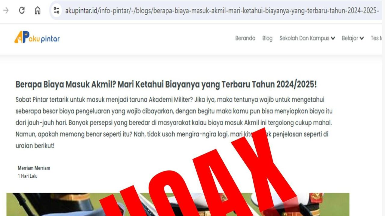 Viral Rincian Biaya Masuk Akmil, Ini Klarifikasi TNI AD