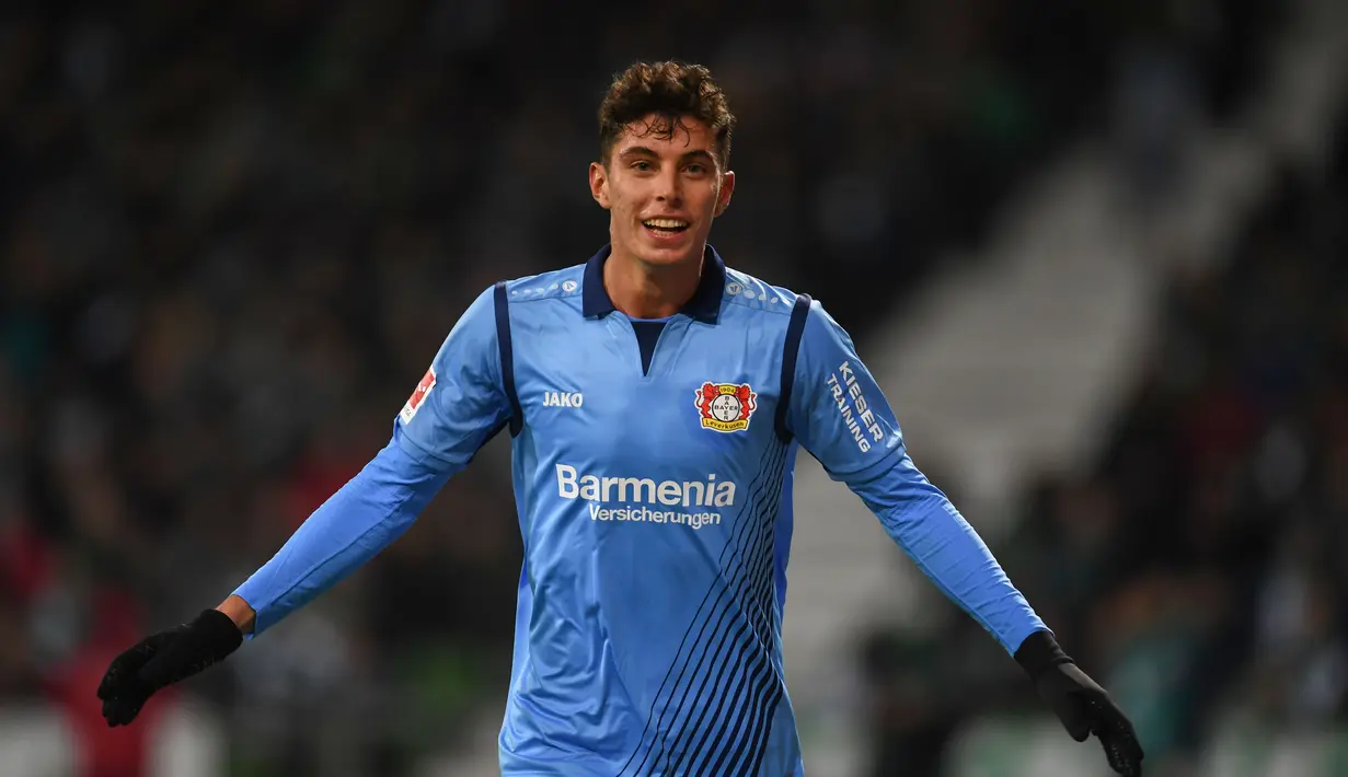 5. Kai Havertz (Bayer Leverkusen) - Gelandang, 19 Tahun, Overall 79 (AFP/Patrik Stollarz)