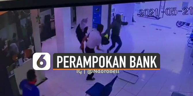 VIDEO: Viral Detik-Detik Perampokan Terjadi di Sebuah Bank