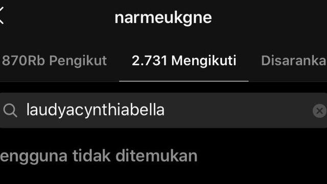 Engku Emran unfollow Laudya Cynthia Bella