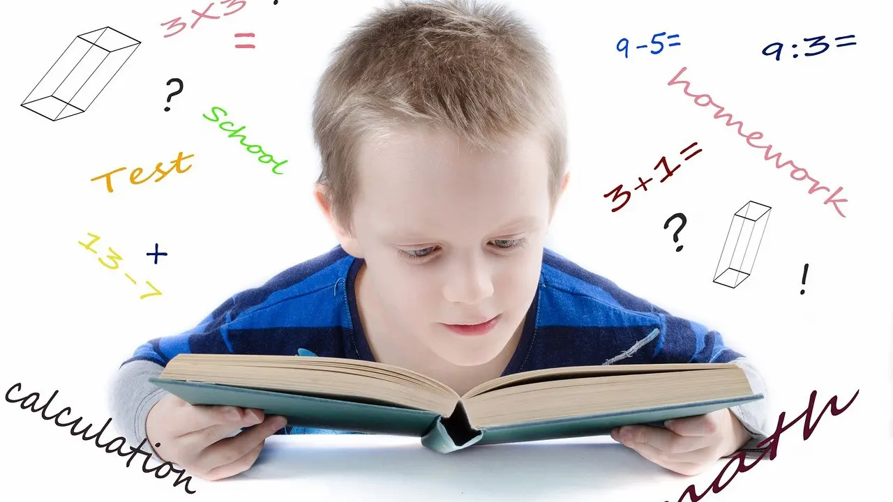 Ilustrasi anak belajar matematika