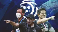 Liga 1 - Widodo C Putro, Rahmad Darmawan, Seto Nurdiyantoro (Bola.com/Adreanus Titus)