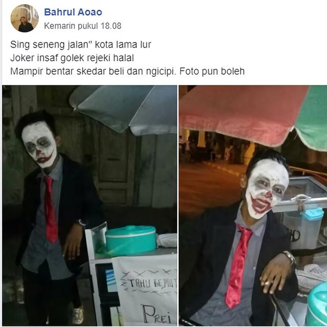 7 Potret Kocak Pedagang Keliling Pakai Kostum Saat Jualan Ini Curi Perhatian