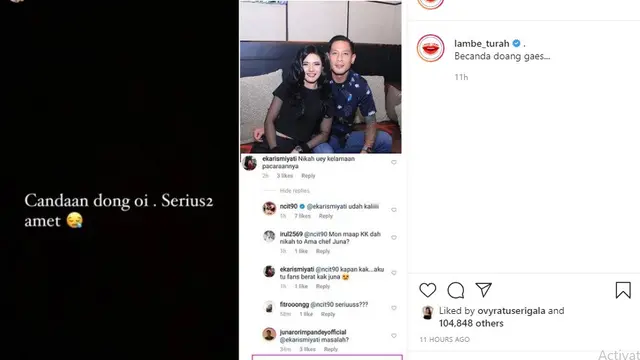 Chef Juna - Citra Anidya (Foto: Instagram/@lambe_turah)