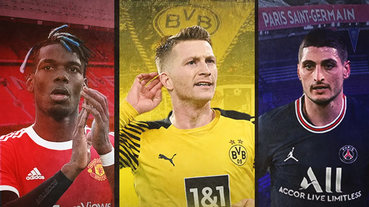 Ilustrasi - Paul Pogba, Marco Reus, Marco Verratti