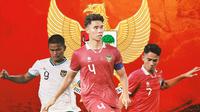 Timnas Indonesia - Hokky Caraka, Muhammad Ferarri, Marselino Ferdinan (Bola.com/Adreanus Titus)