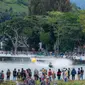 Pesta Rakyat Danau Toba yang merupakan rangkaian dari agenda Aquabike Jetski World Championship di Danau Toba/Ist