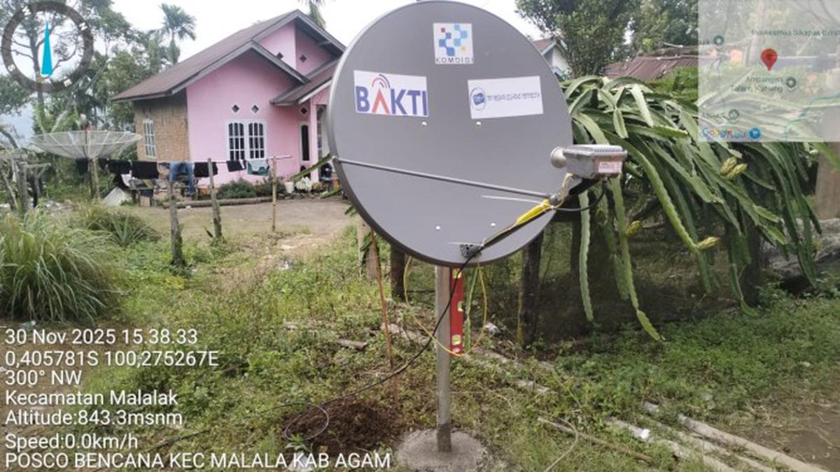 Komdigi Pasang 10 Titik Internet Satelit SATRIA-1 di Wilayah Banjir Sumatra dan Aceh, Ini Lokasinya
