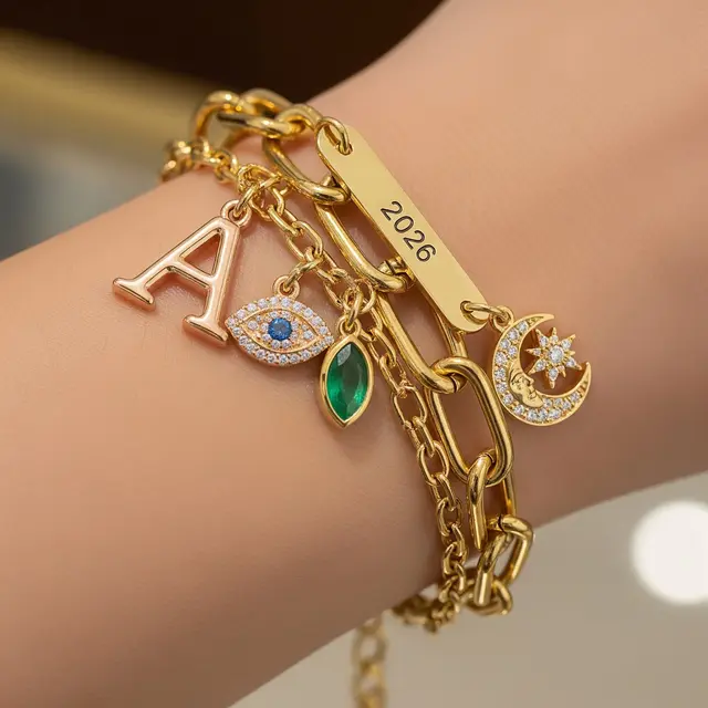 Model Gelang Emas Rantai Paper Clip yang Lagi Tren 2026 (Gemini AI)