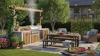 7 Cara Membuat Area BBQ Menyatu dengan Kebun agar Nyaman Dipakai untuk Acara Keluarga