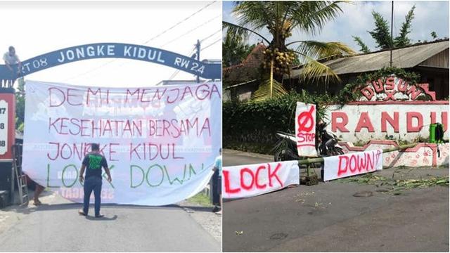 7 Potret Lockdown Mandiri Ala Desa Di Jogja Ini Viral Hot Liputan6 Com