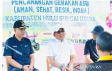 Bupati HSU Canangkan Gerakan ASRI, Lanjutkan Arahan Presiden Prabowo untuk Lingkungan Bersih