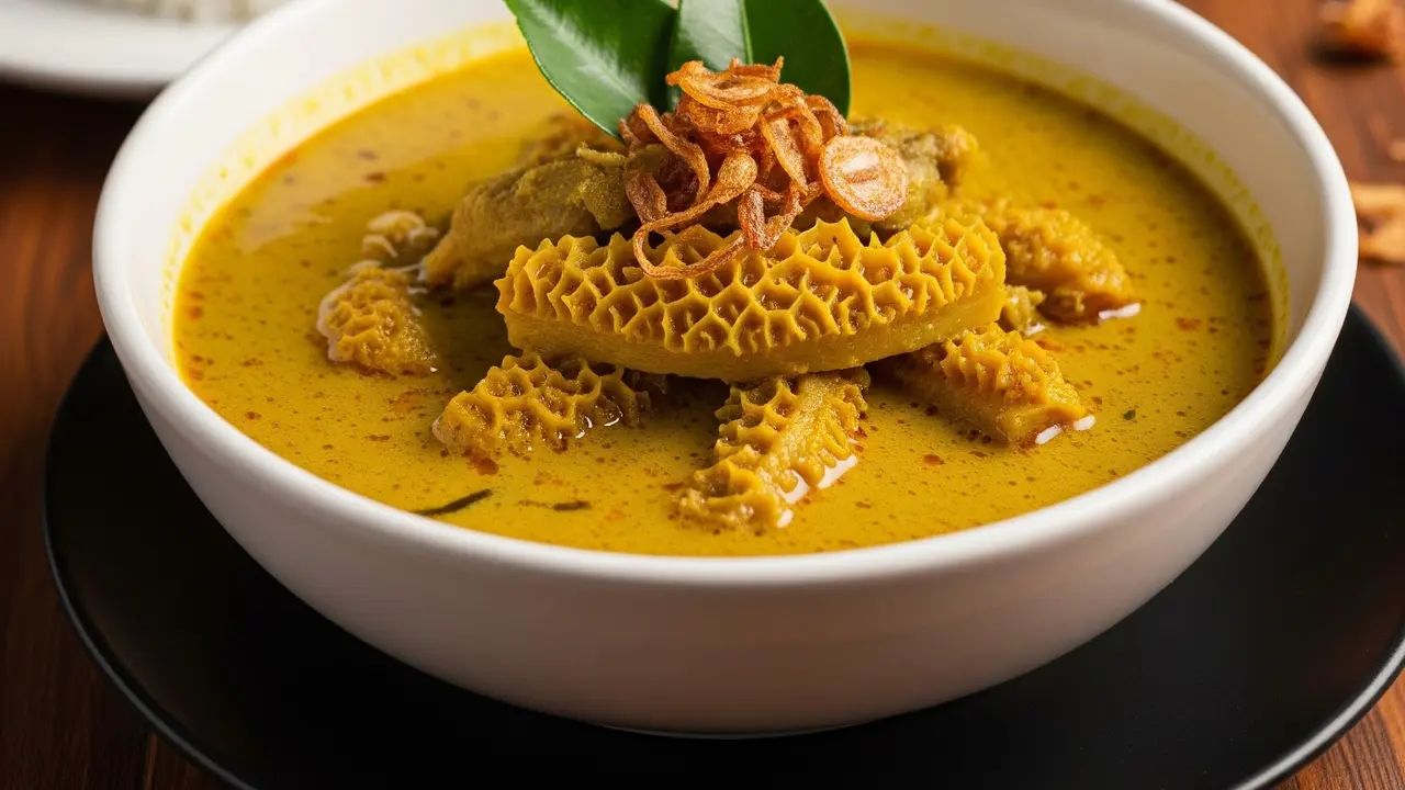 Gulai Babat Sapi Tanpa Santan (Image by Gemini AI)