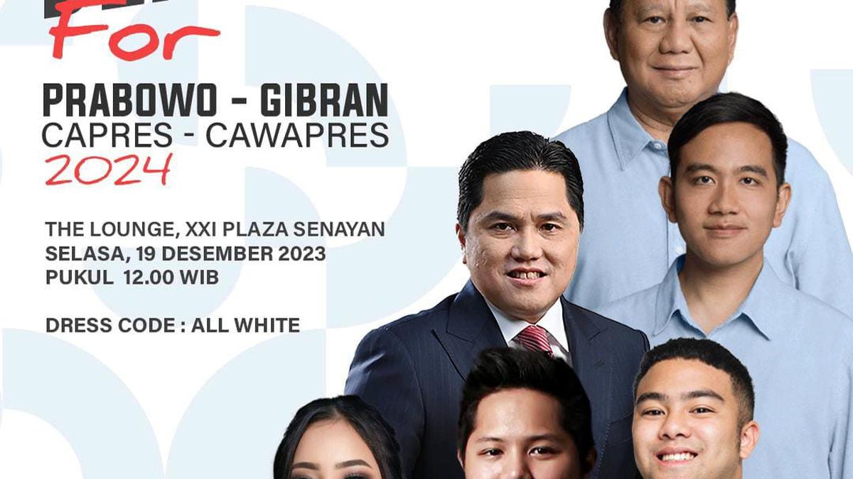 Penjelasan Erick Thohir Soal Foto Diri di Undangan Deklarasi Muda Berakhlak Prabowo-Gibran