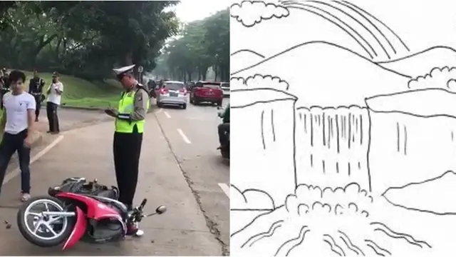 Catatan Polisi Buatan Warganet untuk Pria yang Ngamuk Saat Ditilang