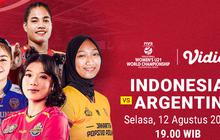 Live Streaming  FIVB Women’s World Championship Indonesia U-21 vs Argentina U-21: Eksklusif di Vidio