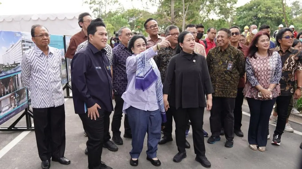 Ketua Umum PDIP Megawati Soekarnoputri Bersama Erick Thohir