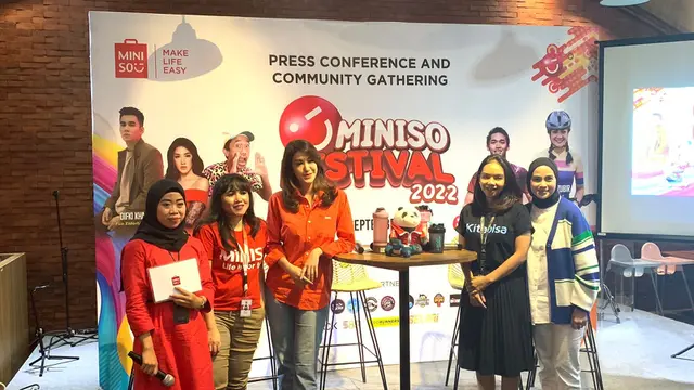 konferensi pers Miniso Festival 2022. (ist)