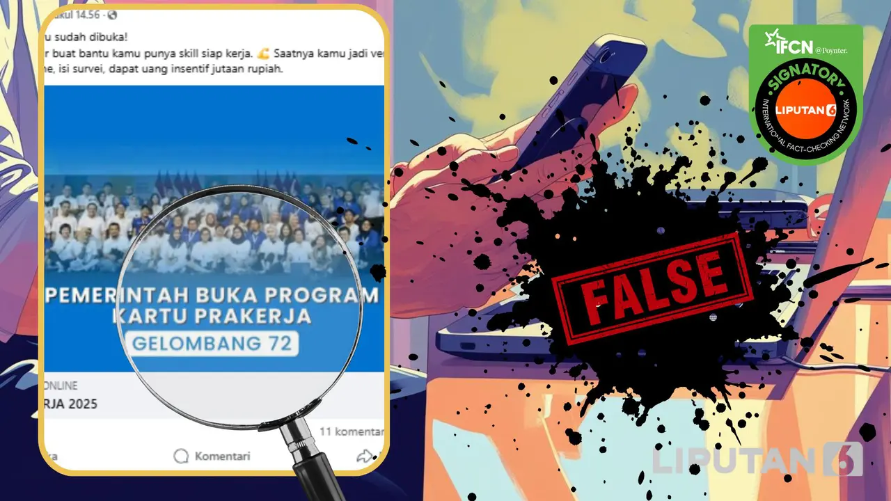 Tangkapan layar klaim link pendaftaran Kartu Prakerja gelombang terbaru,