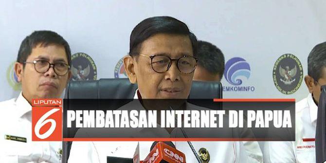 Ini Penjelasan Wiranto Soal Kepastian Pencabutan Pembatasan Internet di Papua