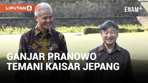 VIDEO: Ganjar Pranowo Temani Kaisar Jepang Kunjungi Candi Borobudur