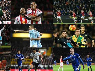Pada pekan ke-14 Liga Premier Inggris tercipta 30 gol dari 10 pertandingan. Manchester City kini menjadi pimpinan klasemen sementara menggusur Leicester City.