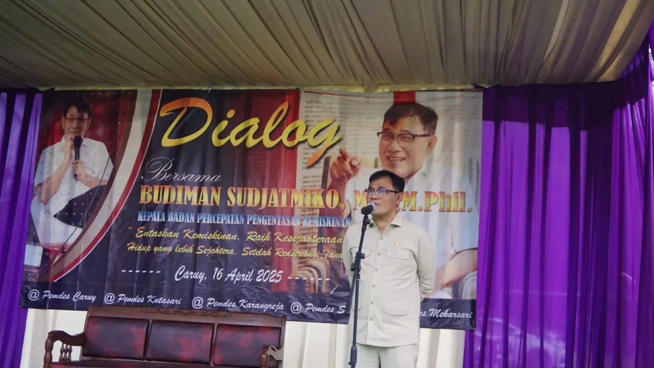 Kepala BP Taskin Budiman Sudjatmiko dalam diskusi di Cilacap. (Foto: Liputan6.com/Dok. Haryadi)
