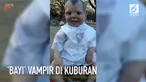 Sebuah boneka bayi duduk di kuburan membuat warganet geger. 