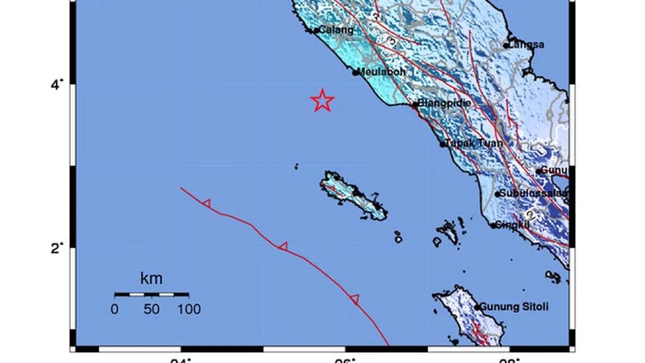 Gempa guncang Meulaboh. BMKG